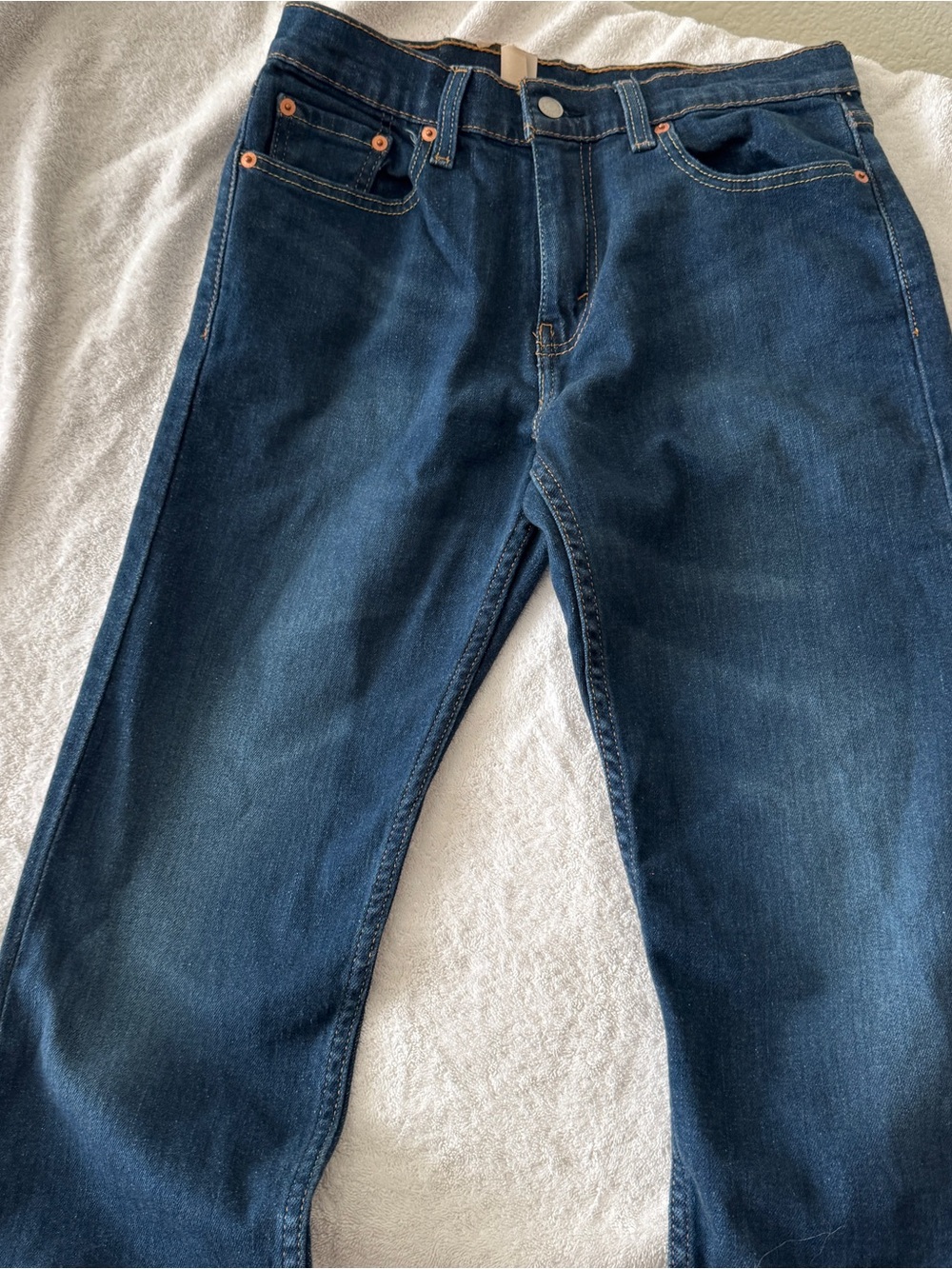 Levi's 502 Deep Blue Straight-Leg Jeans 29x32